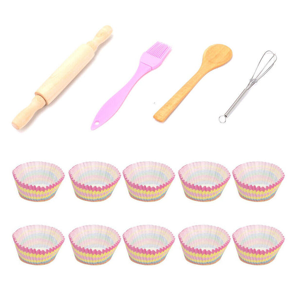 26PCS Kids Cooking Baking Set Chef Role Play For Toddler Boys And Girls Ages 3+