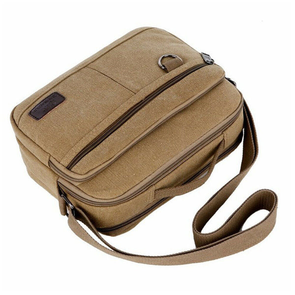 Unisex Men's women Canvas Shoulder Messenger Bag Cross body Satchel Travel Bags