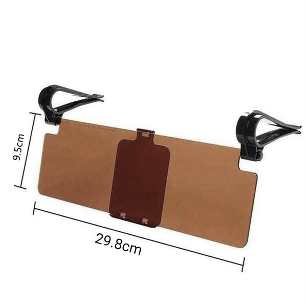 Car Sun Visor Extender Clip On Anti Glare Night Day Dazzle Drive Safety Sunshade