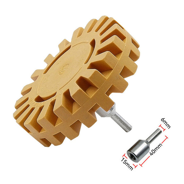 Decal Remover Rubber Eraser Wheel Adhesive Sticker Graphics Removal Eraser Tool
