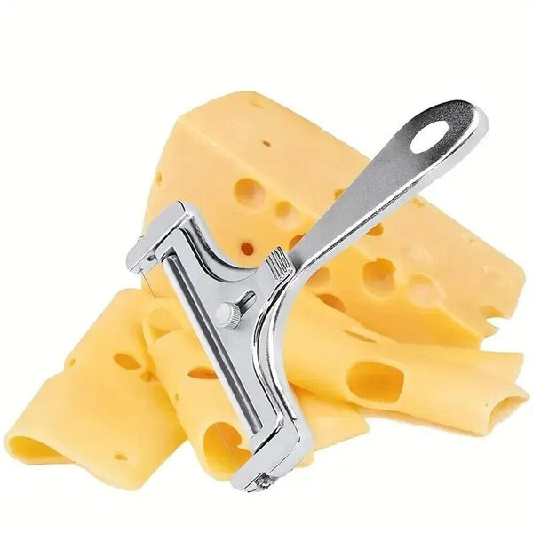 2x Adjustable Cheese Slicer Stainless Steel Wire Cheese Cutter Kitchen Cooking