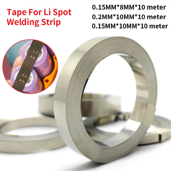 1-3x 10M Pure Nickel Strip Tape For Li Battery Spot Welding Spot Welder Machine