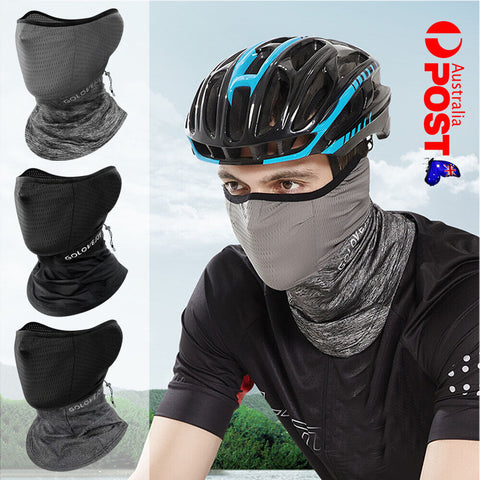 Summer Cycling Face Cover Mask Ice Silk Anti UV Scarf Headband Bandana