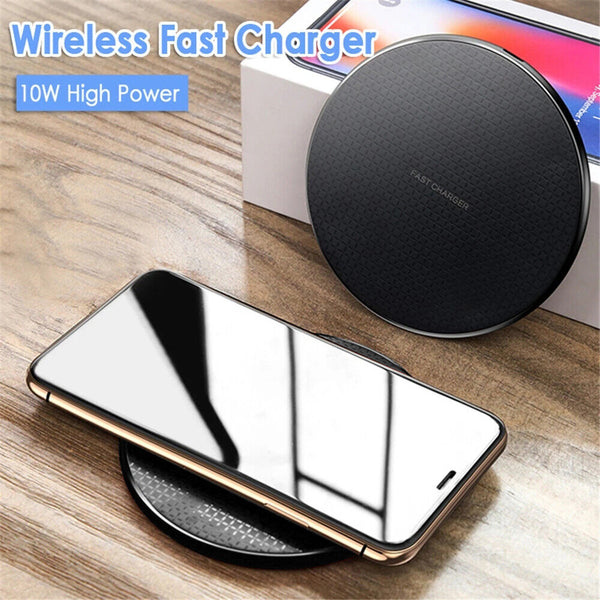 Qi Wireless Charger Pad For iPhone 13 12 11 Pro Max Samsung S21 S20