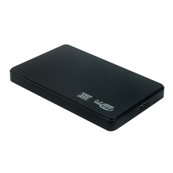 Black USB 3.0 Hard Drive Disk 2.5" SATA HDD SSD External Slim Enclosure Case