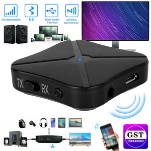 HIFI Bluetooth Wireless 2 in1 Audio Transmitter Receiver 3.5MM RCA Music Adapter