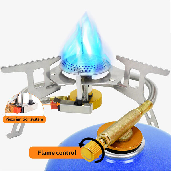 Outdoor Picnic Gas Jet Portable Stove Cooking Hiking Camping  Burner Cooker Gear