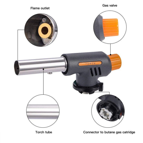 Butane Gas Torch Blow Torch Iron Welding Soldering Fire Lighter Frame Gun BBQ