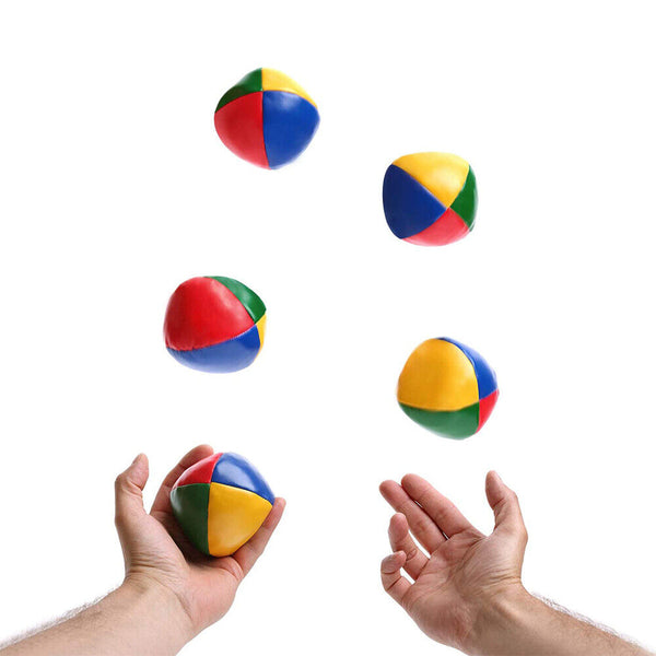 1/6/12x Juggling Balls Kids Toy Set Ball Bag for Magic Circus Juggling Balls AU