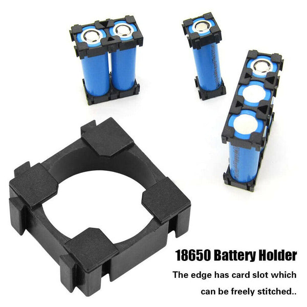 100pcs 18650 Li-ion Battery Holder Safety Spacer Radiating Bracket Storage Shell