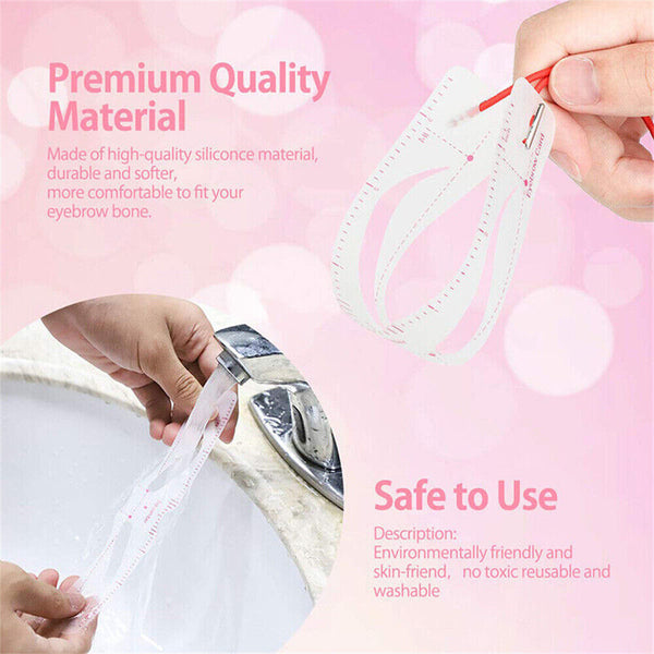 14pcs Eyebrow Stencils Shaper Grooming Kit Brow Make-Up Template Tool Reusable