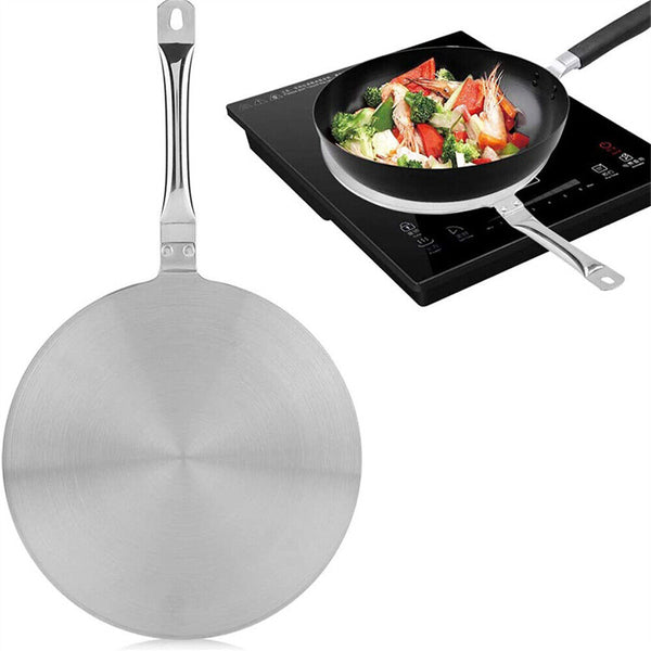 20cm Stainless Steel Induction Plate Cook Top Converter Heat Interface Disc AU