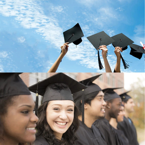 Mortarboard Graduation Hat Academic Cap Black Bachelor Master Chancellor Hat AU