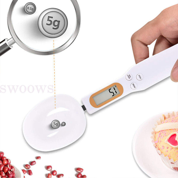 Electronic LCD Digital Spoon Pet Food Baking Measuring Spoon Kitchen 500g Scales