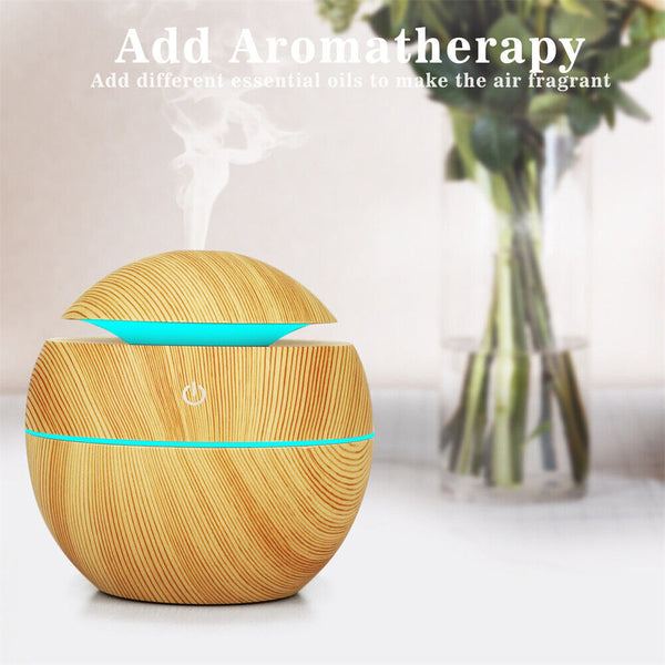 Ultrasonic Aroma Air Humidifier Aromatherapy Diffuser Essential Oil LED Purifier