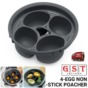 4-Egg Egg Poacher Insert Non-Stick Egg Poacher Accessory For Thermomix TM5 TM6