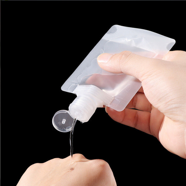 5-20PCS Travel Packing Bottle Portable Make Up Lotion Liquid Shampoo Empty Bag