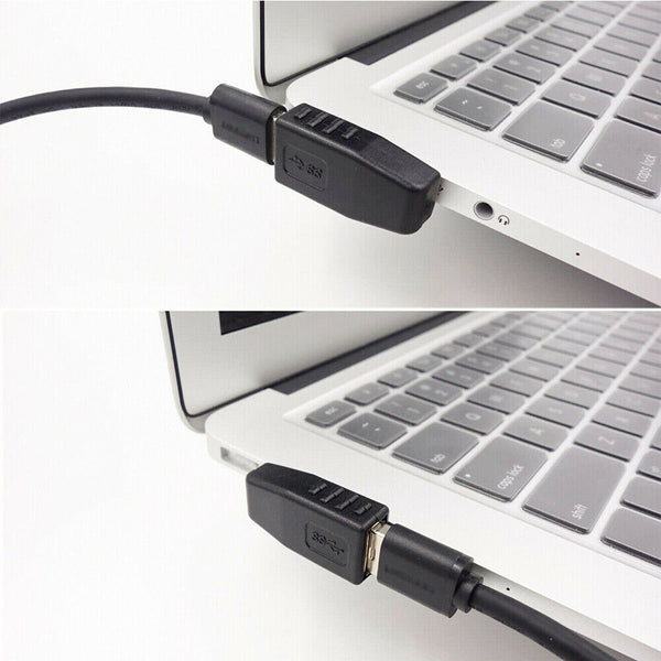 Angle Extension Extender 90 Degree USB 3.0 A male to female Adapter Connector