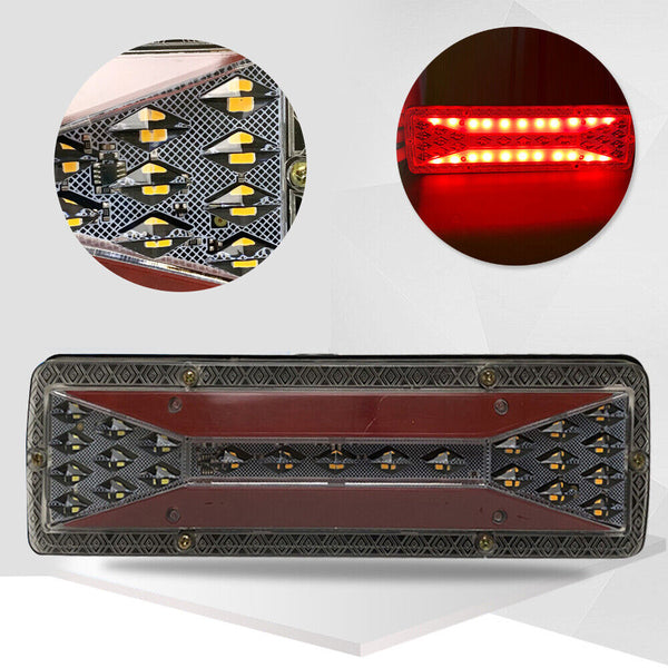 X2 LED Trailer Lights Tail Lamp Stop Brake Dynamic Indicator 12V Taillight Lamp