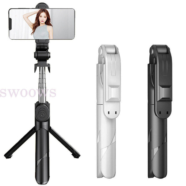 2x Flexible Tripod Holder Stand Selfie Stick With Bluetooth Remote For Phone