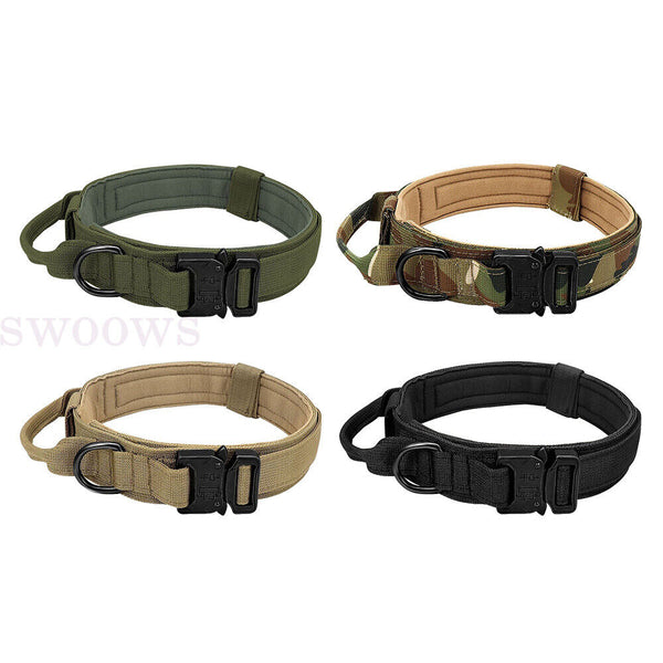 Tactical Dog Collar Military Heavy Duty Pet Collar With Metal Buckle Adjustable