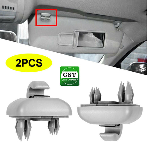 2pcs Sun Visor Clip Holder Hook Bracket For Audi A3A4LA5A6LQ5Q3 8U0857562A Gray