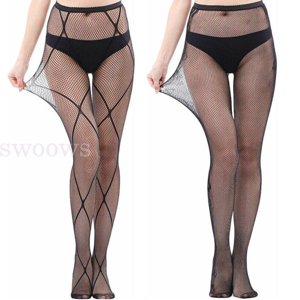 Women Fishnet Stockings Pantyhose Mesh Fishnets Tights Anti Hook Nylon Panty