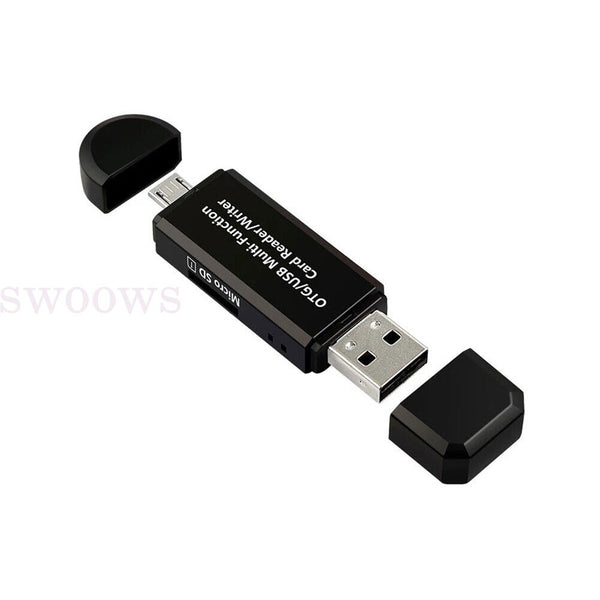 Micro USB OTG to USB 2.0 Adapter SD TF Micro Card Reader For PC Smartphones