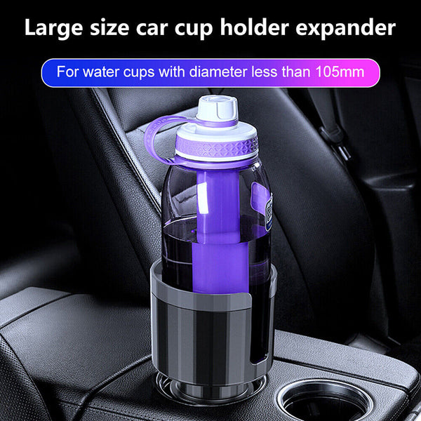 Car Cup Holder Expander Adapter for Bottles & Big Drinks Stable Fit for Car Auto