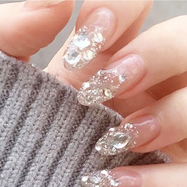 1440PCS ACRYLIC CRYSTAL FLAT BACK RHINESTONES NON-HOTFIX ASSORTED NAIL ART CRAFT