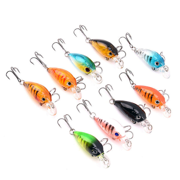 9PCS Fishing Lures For Bream Bass Trout Redfin Perch Cod Flathead Whiting Tackle