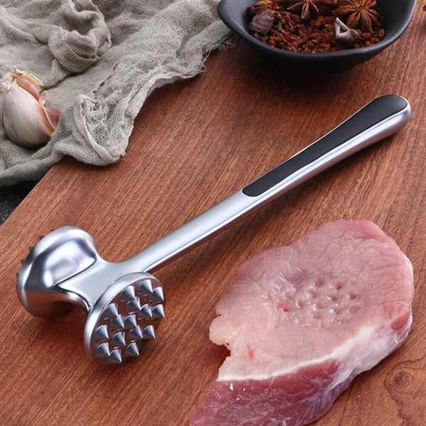 Double Sides Meat Tenderizer Tool Meat Tenderizer Tool Hammer Stainless Steel AU