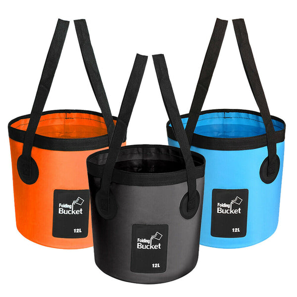 Collapsible Bucket Foldable Water Container Portable for Camping Fishing Hiking