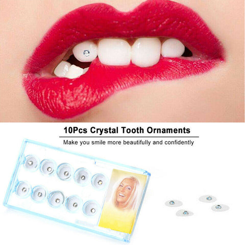 NEW 10/20/40pcs Dental Oral Teeth Diamond Tooth Gems Crystal Ornaments Jewelry