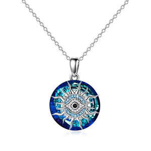 Pendant Women Evil Eye Necklace Alloy Crystal Chain Jewelry Choker Necklace Gift