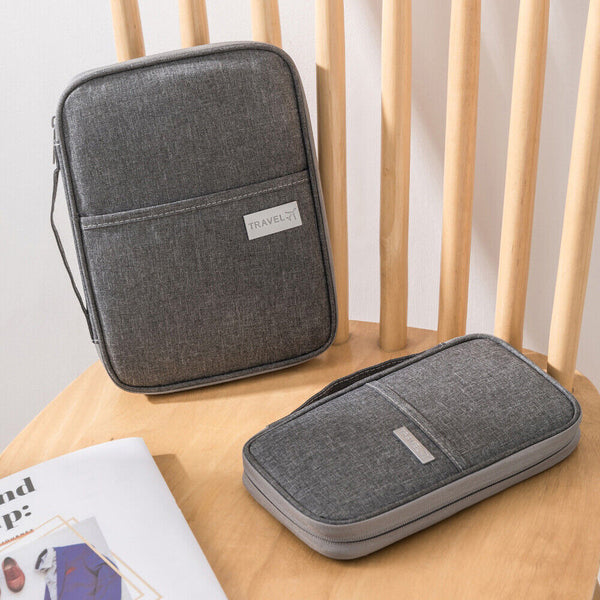 Waterproof Passport Holder Travel Document Wallet RFID Bag Family Case Organizer