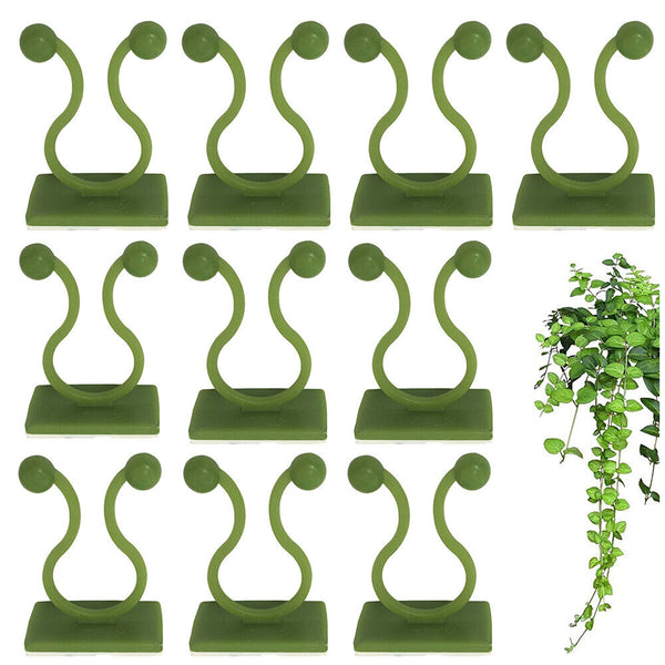 10-50x Invisible Plant Climbing Wall Clip Sticky Hook Vines Fixing Rattan Clips