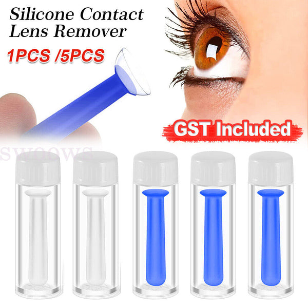 Silicone Contact Lens Remover Suction Forceps Plunger Inserter Sucker Stick