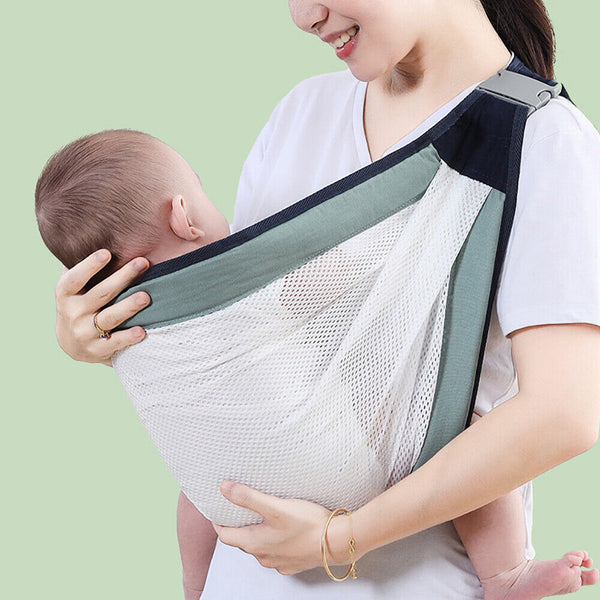 Lightweight Baby Carriers, Breathable Sling Newborn Ergonomic Backpack Cotton AU