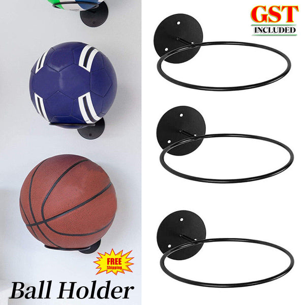 1-3x Sports Ball Holder Basketball Display Storage Rack Garage Wall Mounted AU