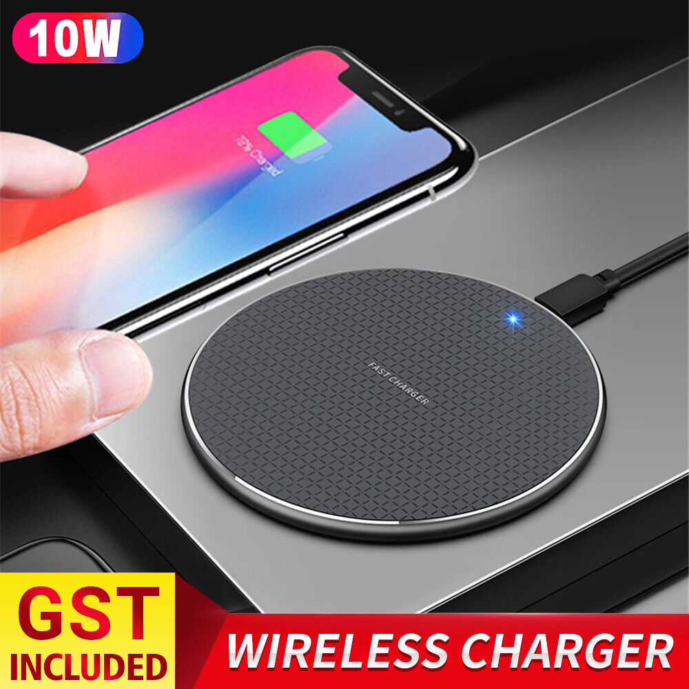 Qi Wireless Charger Pad For iPhone 13 12 11 Pro Max Samsung S21 S20