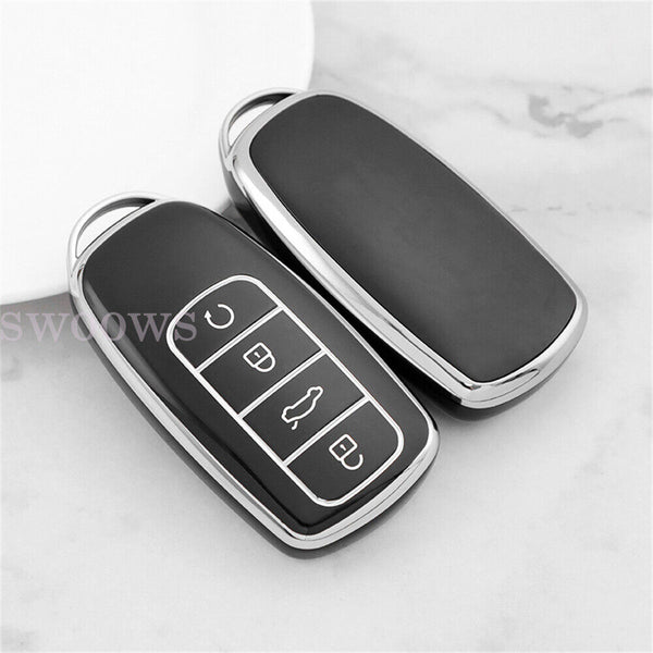 TPU Car Remote Key Fob Case key Fob Cover For Chery Omoda 5 Tiggo 7Pro Black