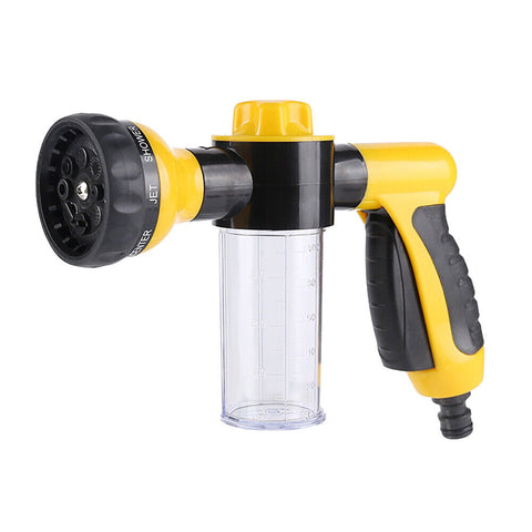 Washing Nozzle Plant Pet Hose 8mode Garden Car Water Foam Sprayer Soap Dispenser