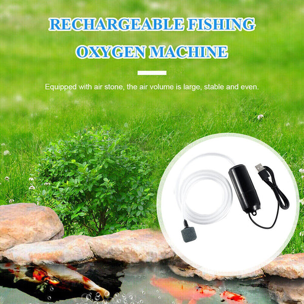 USB Aquarium Oxygen Pump Mini Fish Tank Air Pump Compressor Aerator Accessories