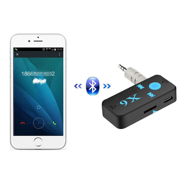 Wireless Bluetooth 3.5mm AUX Transmitter Audio Music Receiver Home Car Adapter