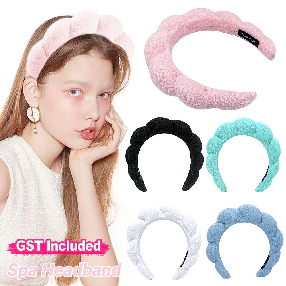 1/5x Spa Headband Sponge Spa Headband for Washing Face Facial Makeup Headband