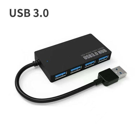 USB 3.0/TYPE-C3.0 Hub 4 Port High Speed Slim Compact Expansion Portable Splitter