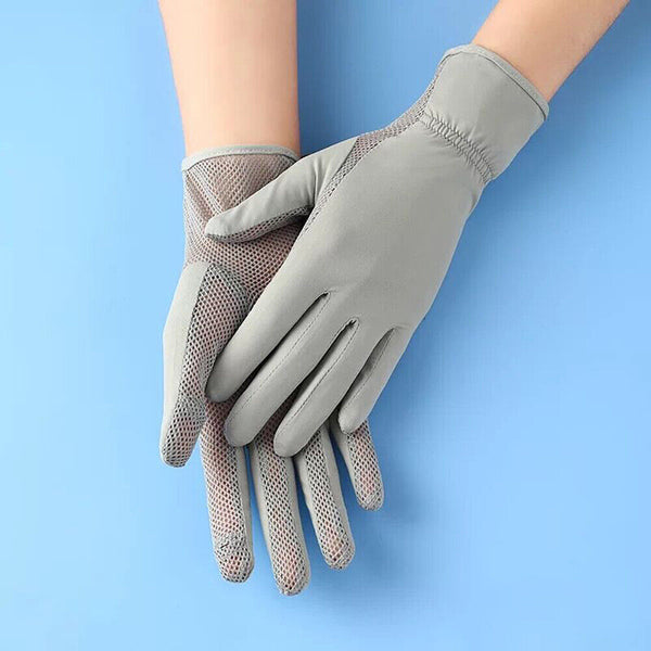 UV Sun Protection Cooling Ice Silk Thin Anti-UV Gloves Breathable Touch Screen