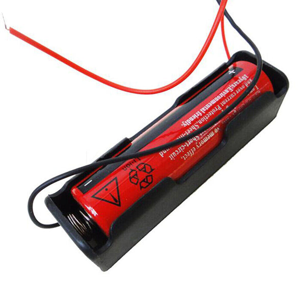 10PCS 18650 Single Battery HOLDER Case Rechargeable 18650 Wire Lead LITHIUM