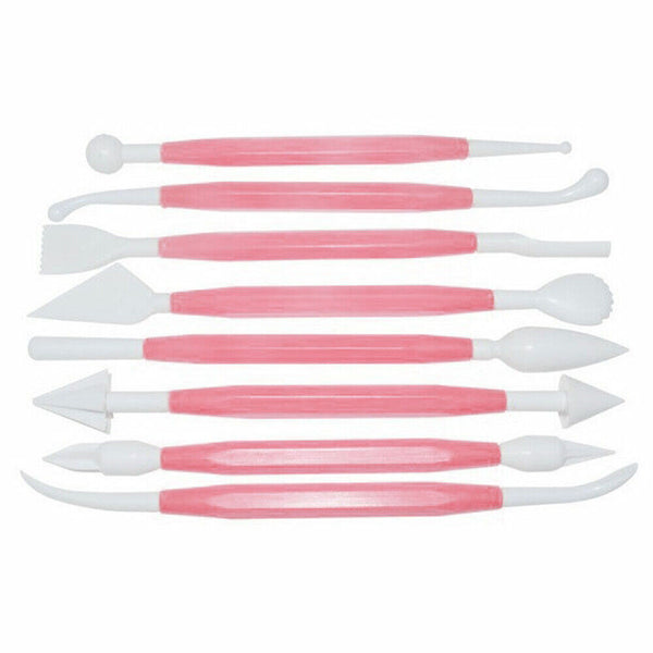 MODELLING TOOLS CARVING PENS BAKING CAKE DECORATING SUGARCRAFT ICING 8pcs